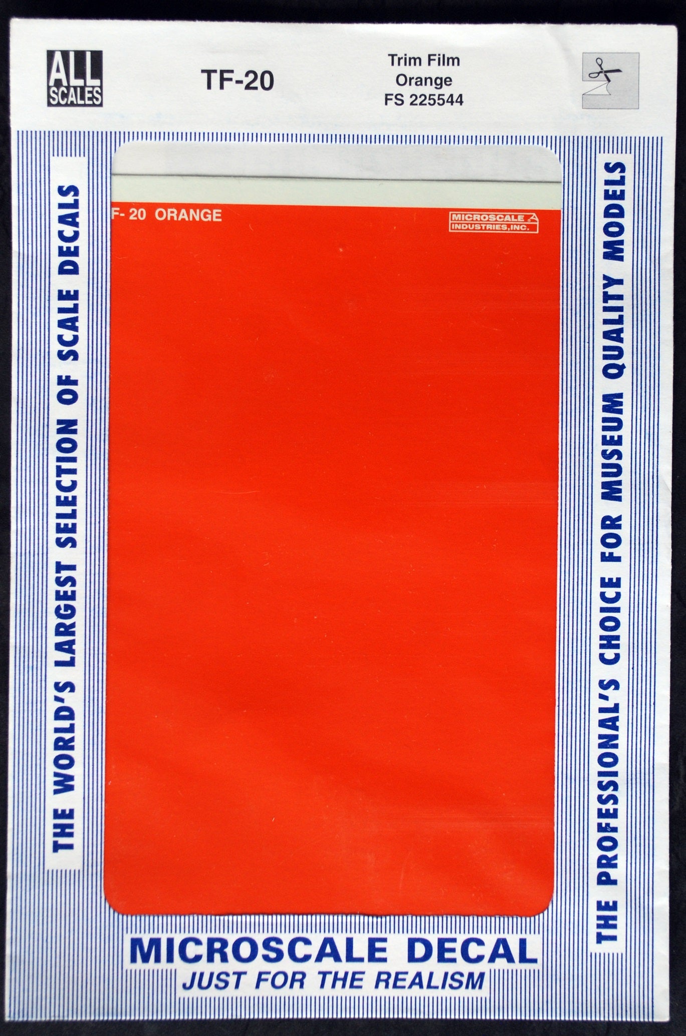 Micro Scale Decals Trim Film Plain einfarbig Naßschiebe- Abziehbilder