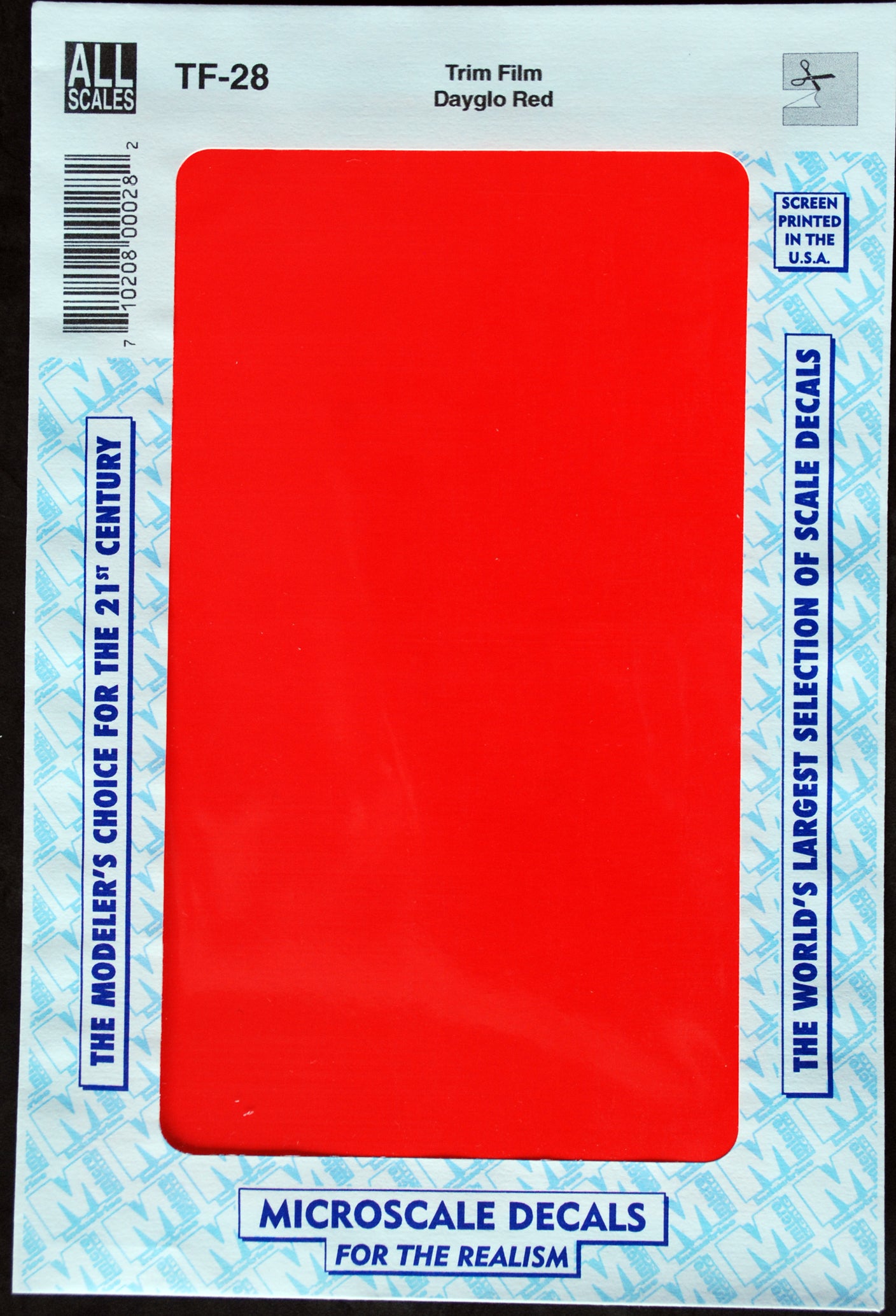 Micro Scale Decals Trim Film Plain einfarbig Naßschiebe- Abziehbilder