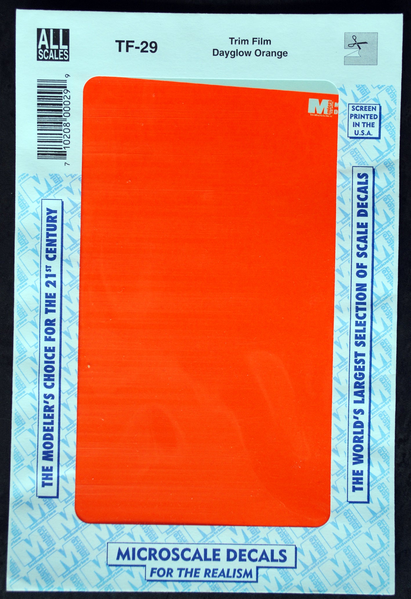 Micro Scale Decals Trim Film Plain einfarbig Naßschiebe- Abziehbilder