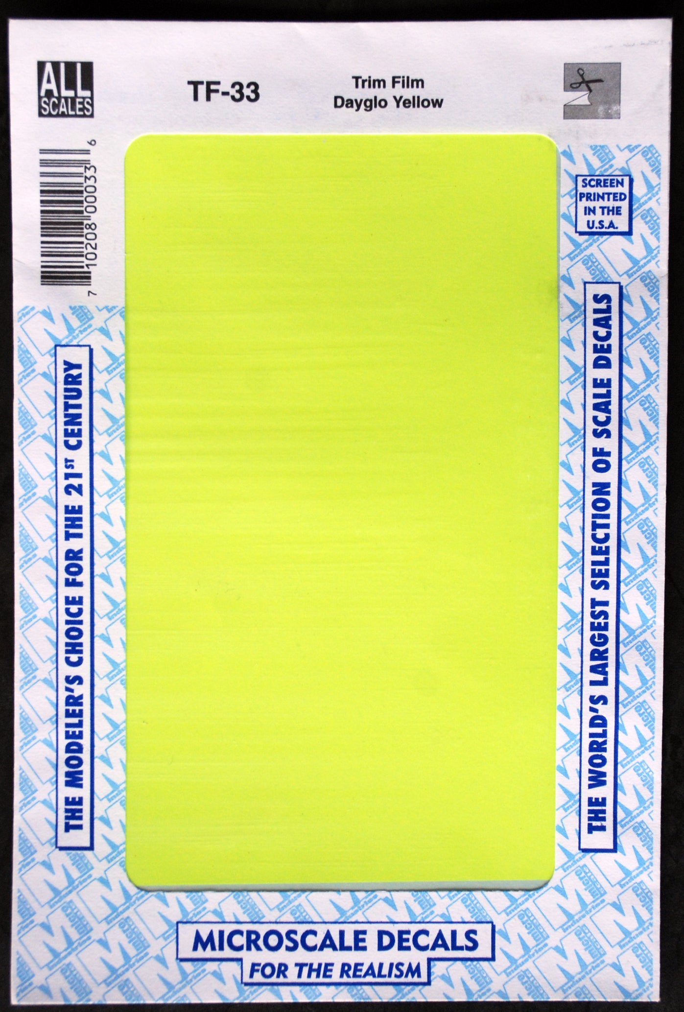 Micro Scale Decals Trim Film Plain einfarbig Naßschiebe- Abziehbilder