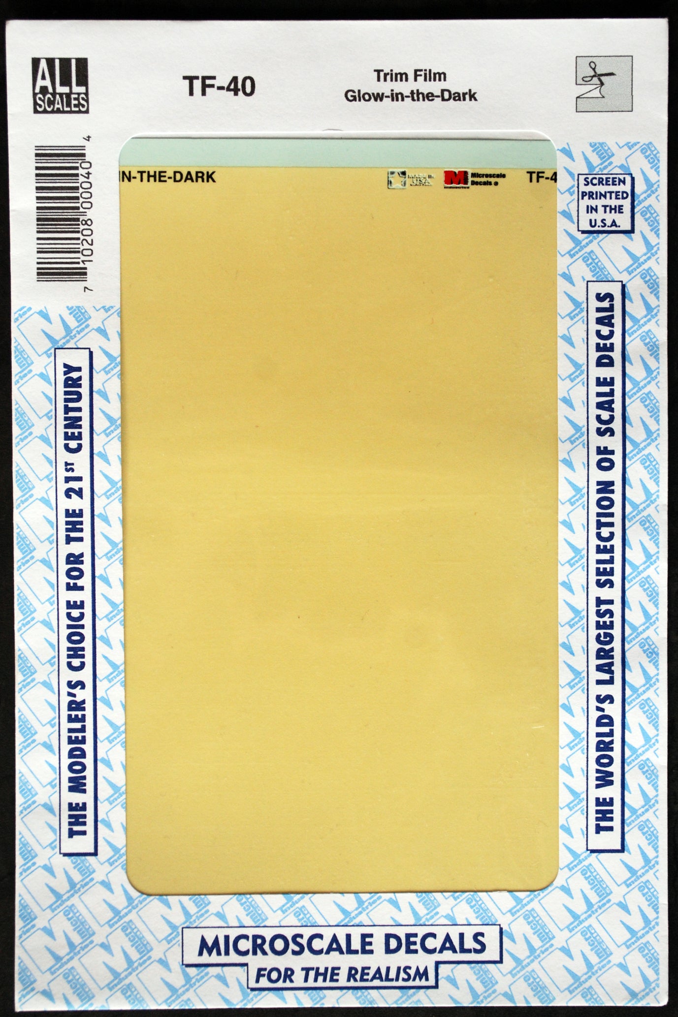 Micro Scale Decals Trim Film Plain einfarbig Naßschiebe- Abziehbilder