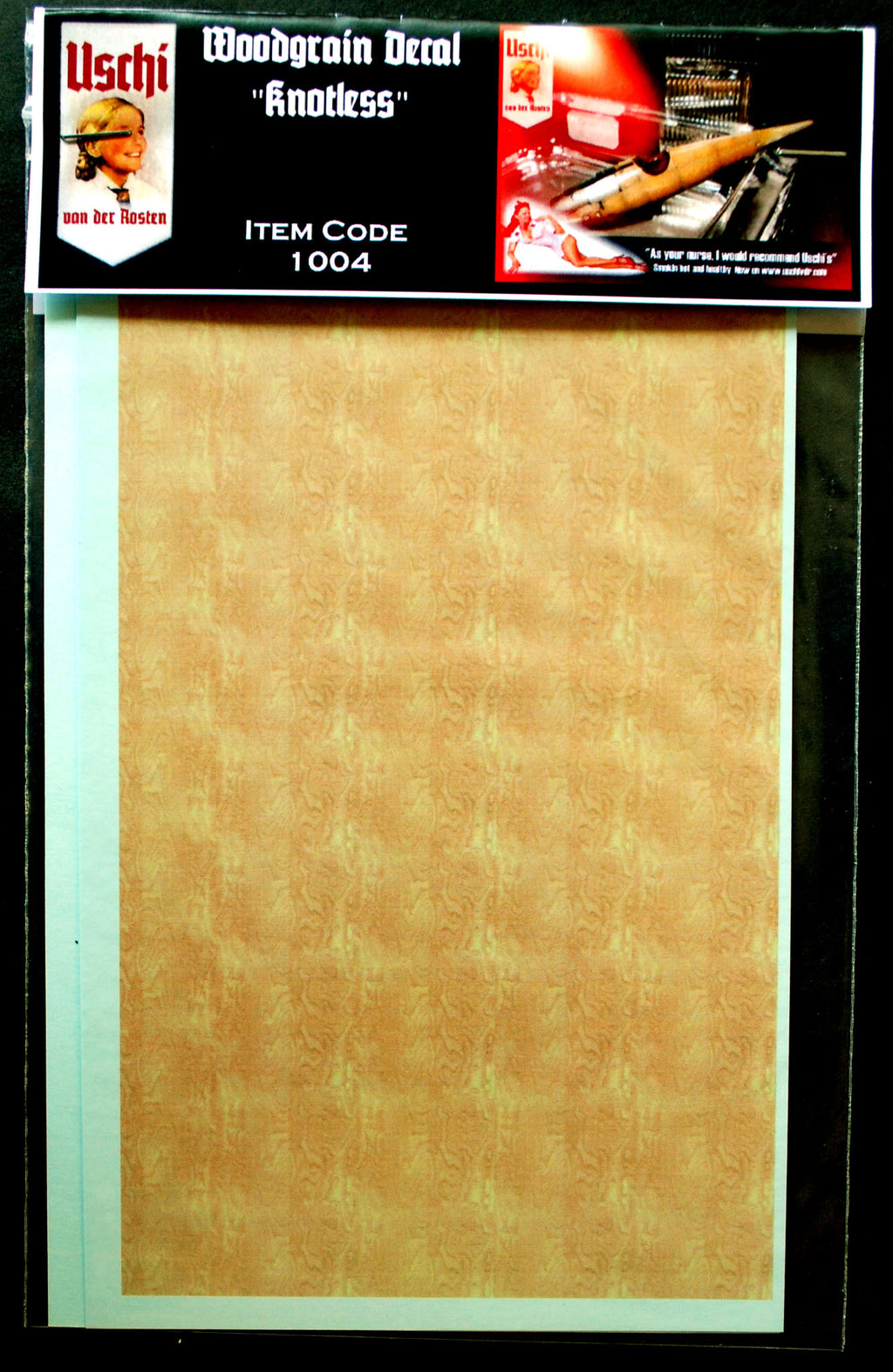 Uschi van der Rosten 1004 Decals Holzdekor Woodgrain knotless