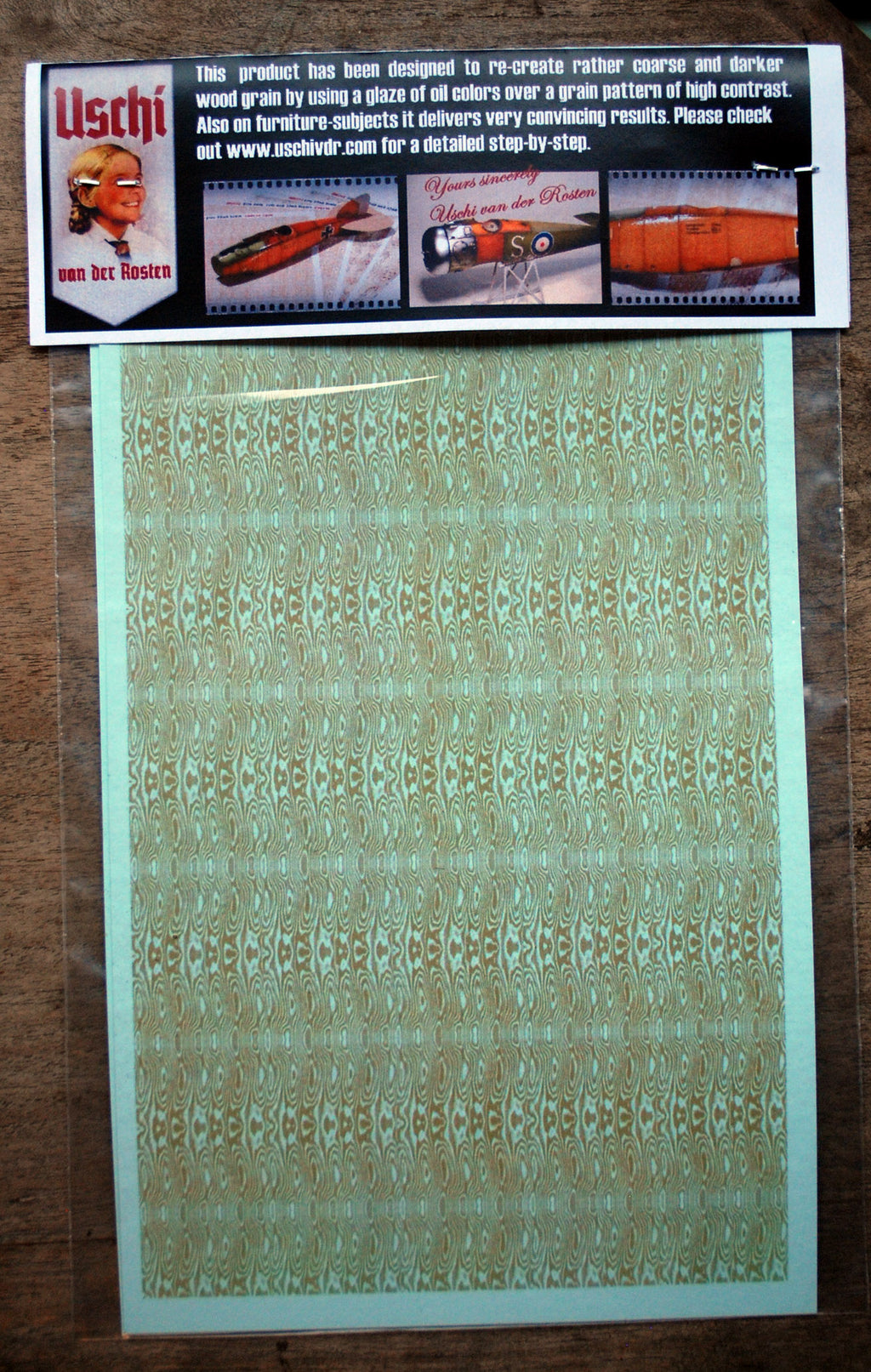 Uschi van der Rosten 1007 Decals Holzdekor Woodgrain Coarse