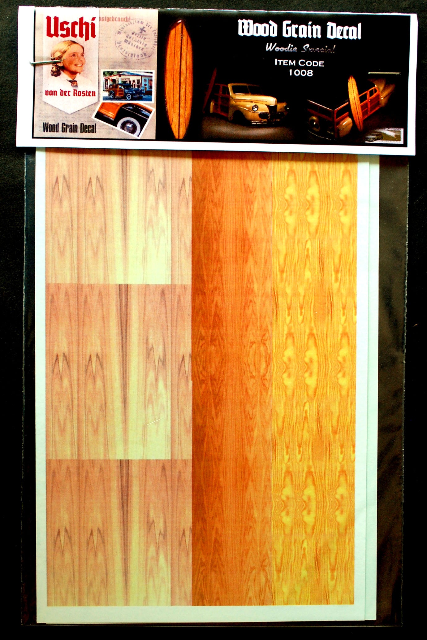 Uschi van der Rosten 1008 Decals Holzdekor Woodgrain Woodie Special