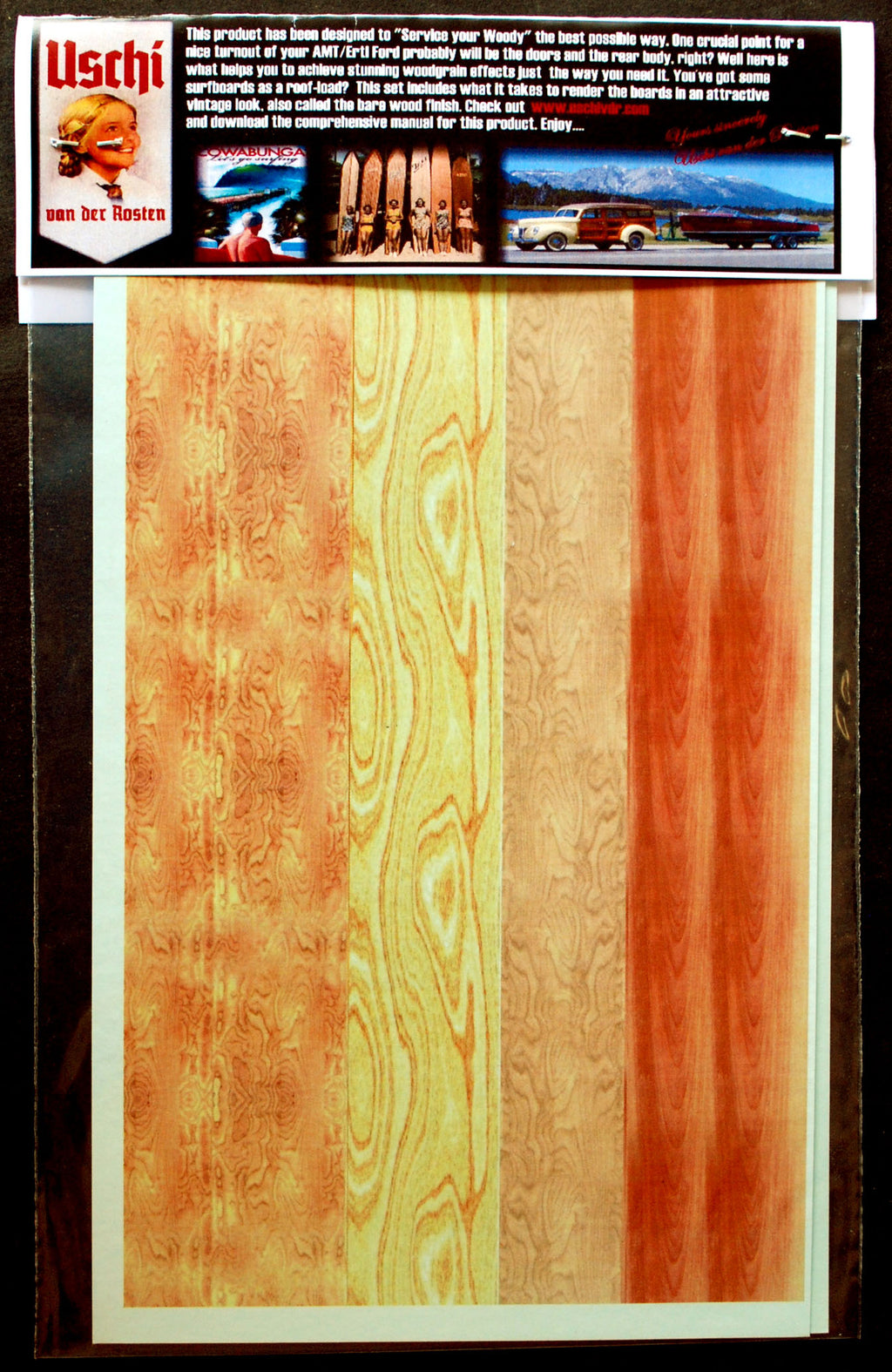 Uschi van der Rosten 1008 Decals Holzdekor Woodgrain Woodie Special
