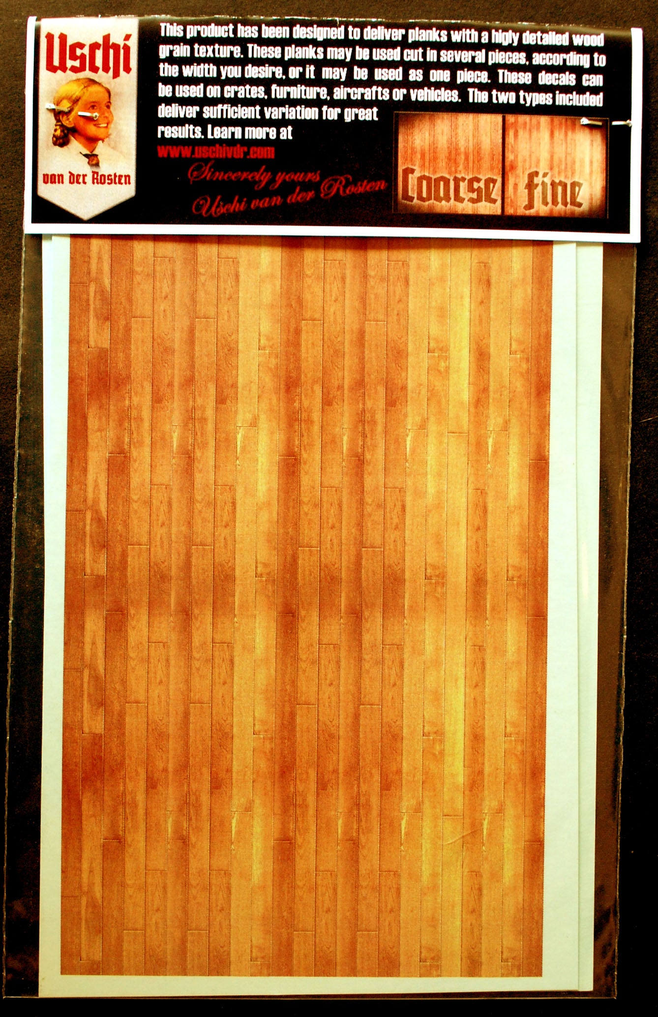 Uschi van der Rosten 1010 Decals Holzdekor Woodgrain Bright Planking