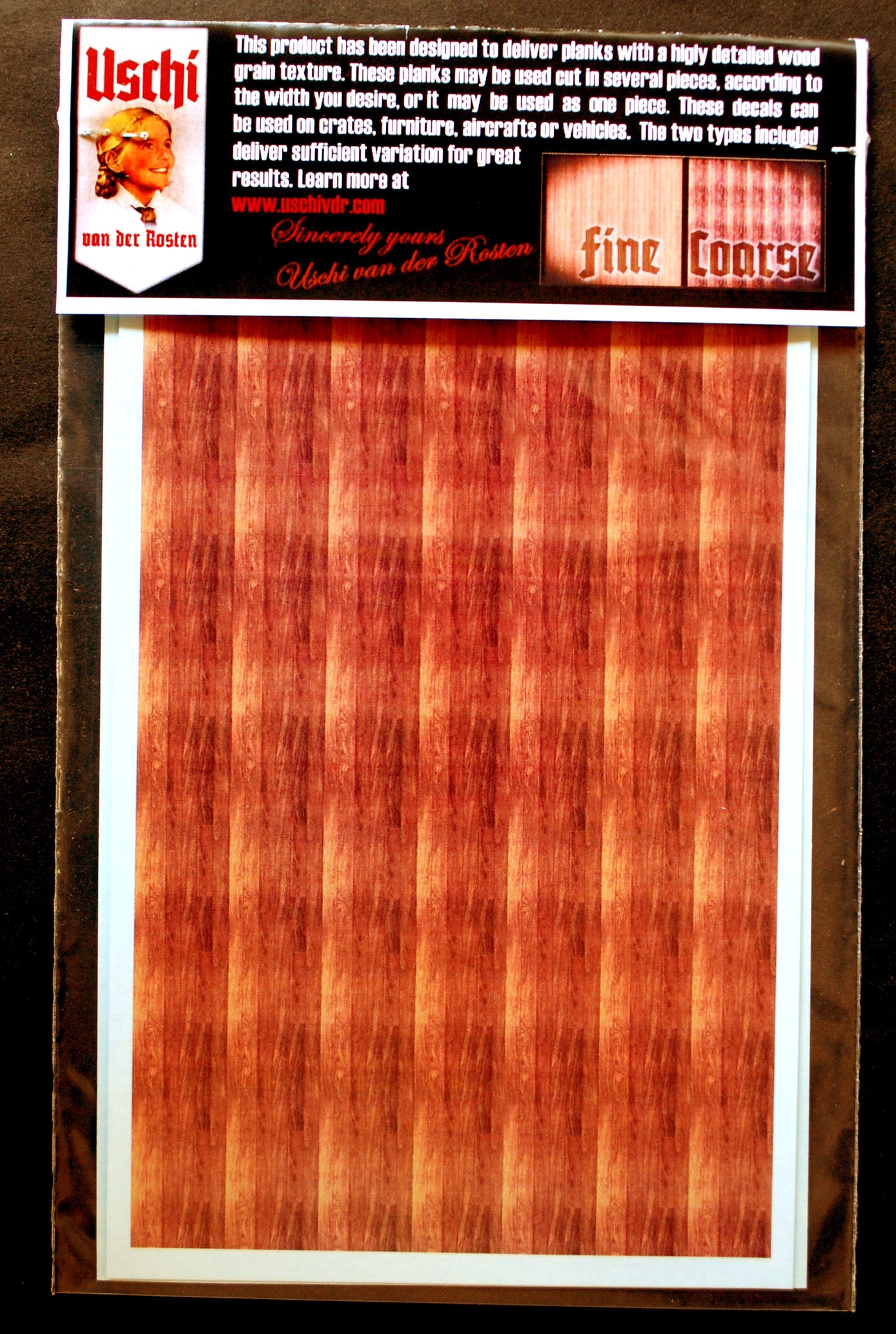 Uschi van der Rosten 1011 Decals Holzdekor Woodgrain Dark Planking