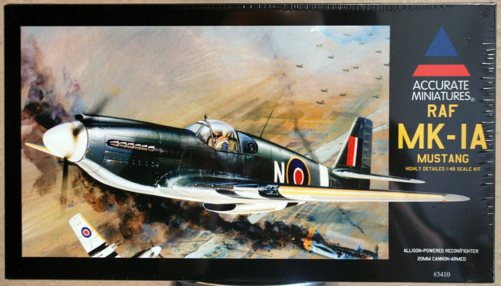 Accurate Miniatures 3410 Mustang MK-IA RAF Allison powered 1:48