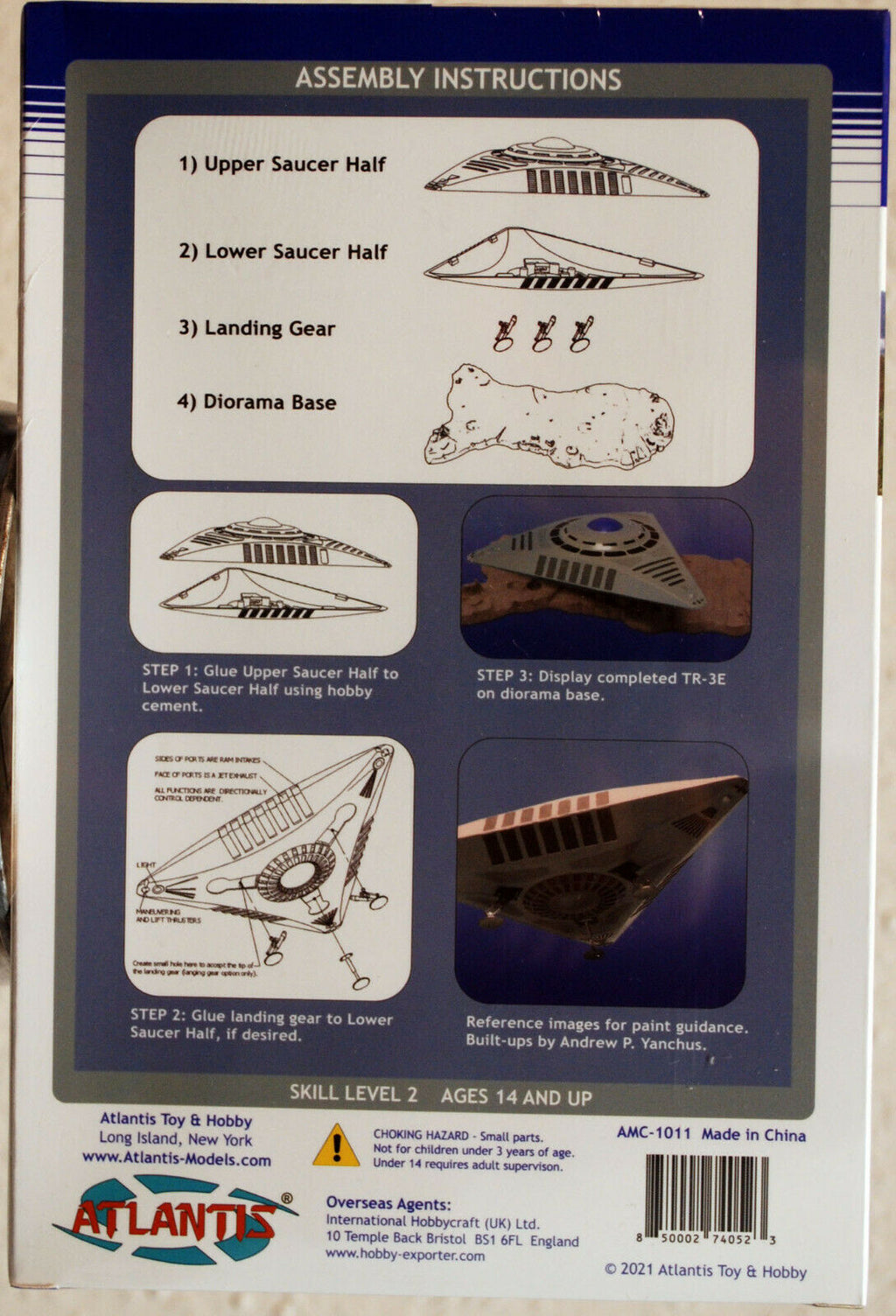 Triangular UFO TR 3E Flying Saucers Fliegende Untertasse, Atlantis 1011