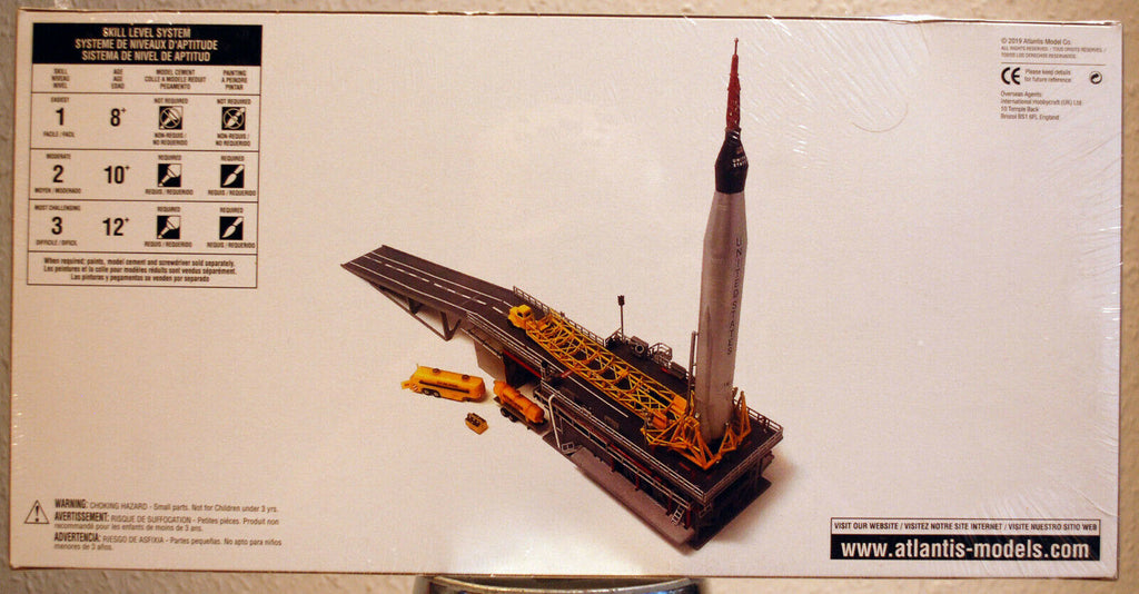 Atlas Rakete Mercury Kapsel Friendship 7 John Glenn & Startrampe 1:110 Atlantis 1833