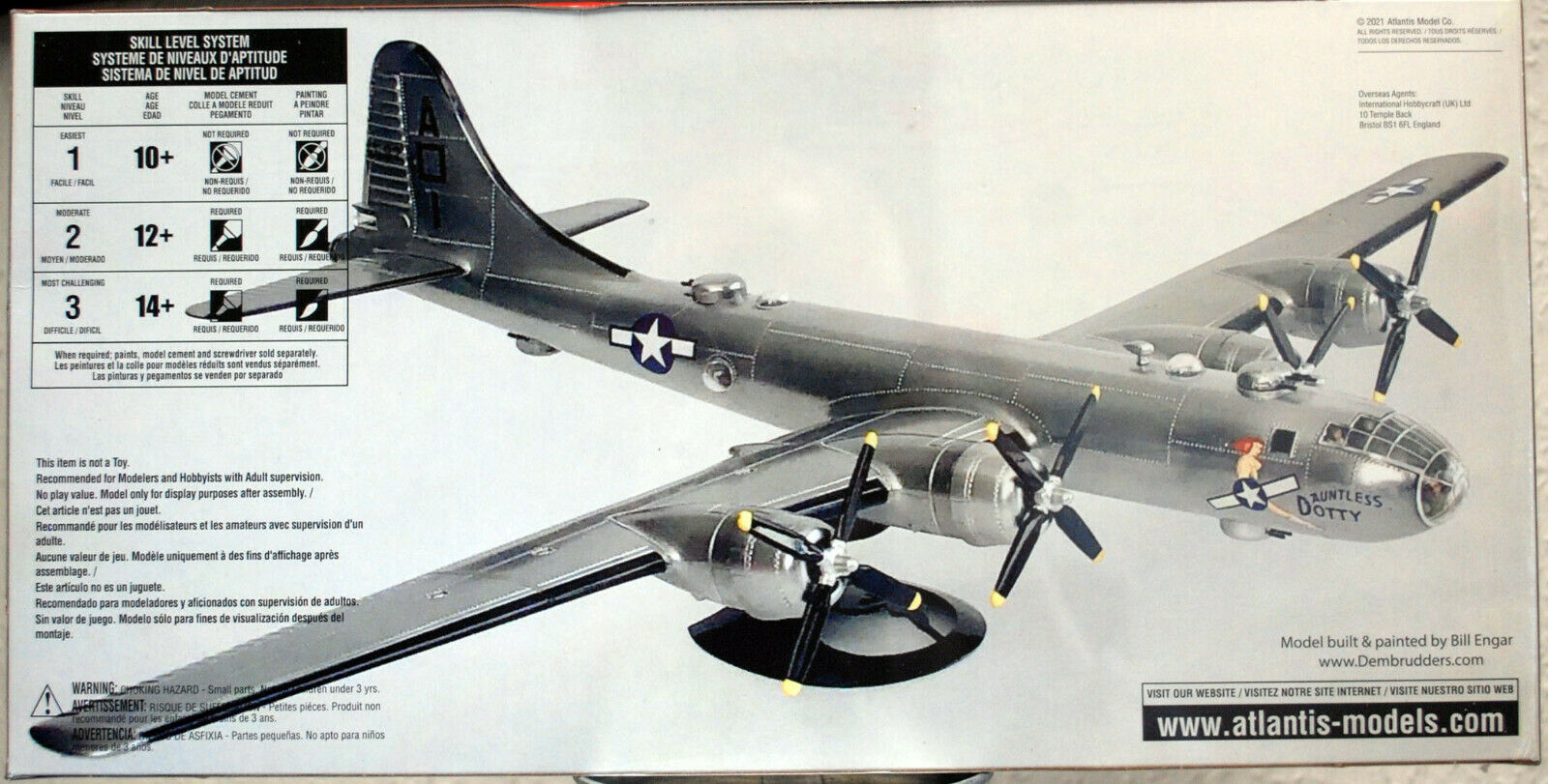 Boeing B-29 Superfortress Bomber 1:120  Atlantis 208