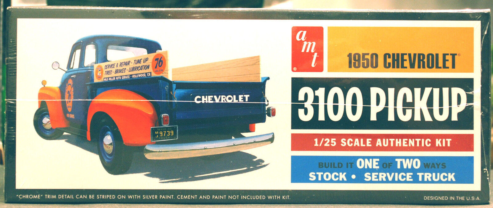 1950 Chevrolet 3100 Pickup Truck 76 Union Oil 1:25 AMT 1076 wieder neu 2018