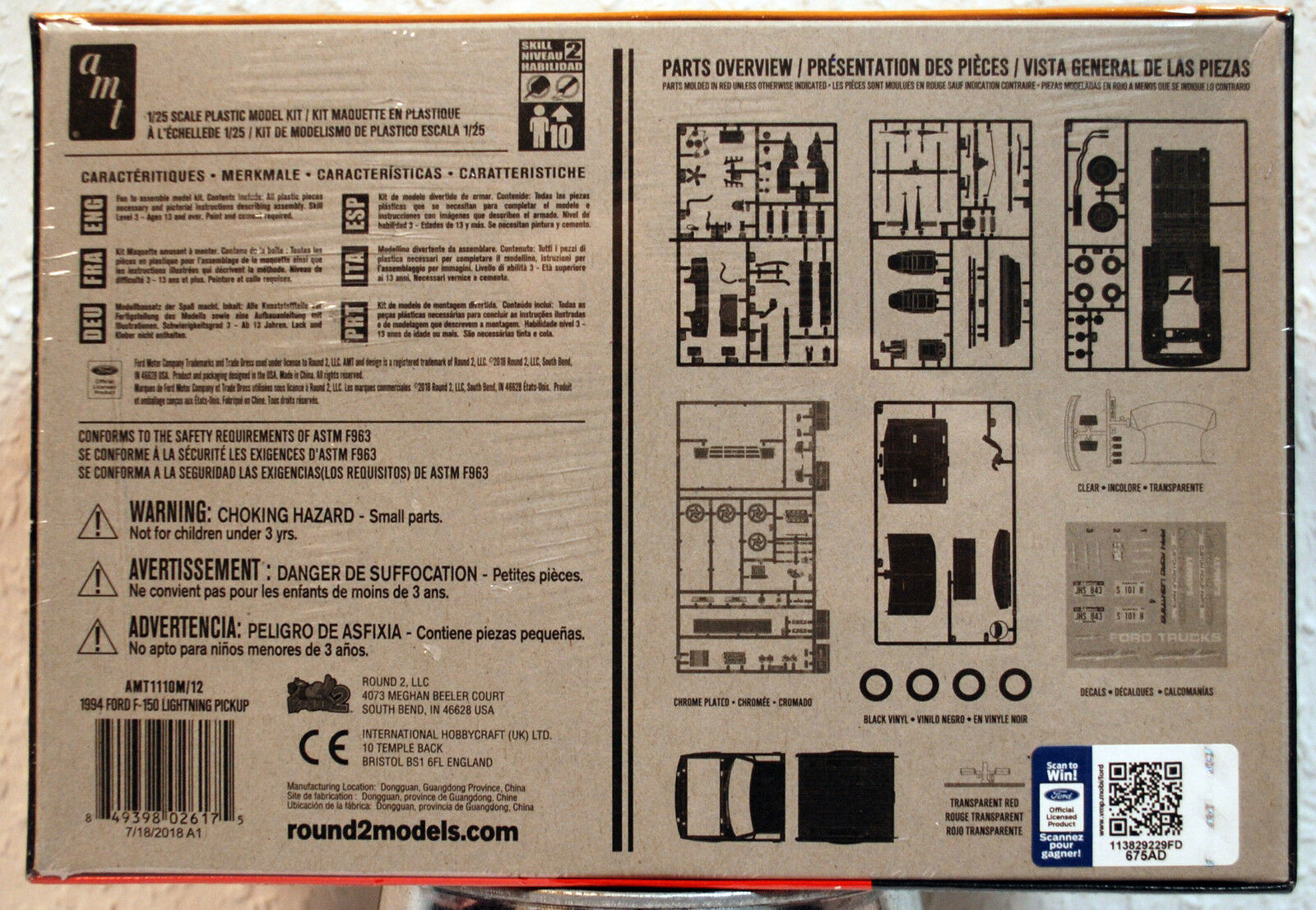 1994 Ford F 150 SVT Lightning Pickup 1:25 AMT 1110 Wieder neu 2019