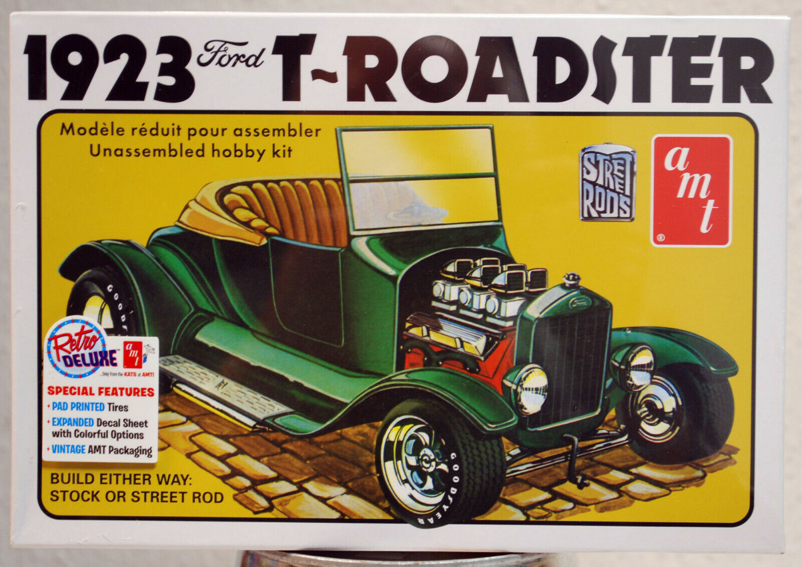 1923  Ford T Roadster 2´n1 Stock or Street Rod 1:25 AMT 1130 wieder neu 2019