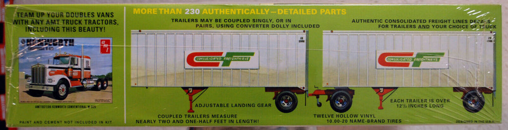 Trailmobile Double Header two complete 27Ft. vans 1:25 AMT 1132 wieder neu 2019