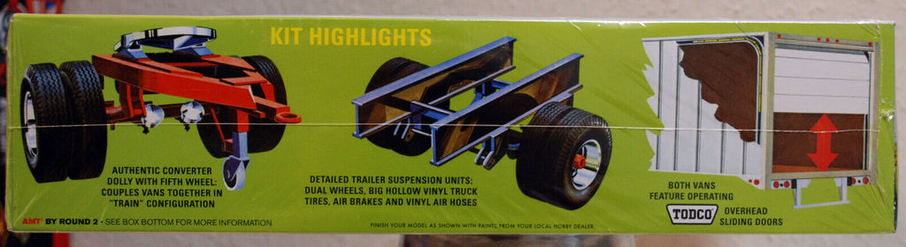 Trailmobile Double Header two complete 27Ft. vans 1:25 AMT 1132 wieder neu 2019