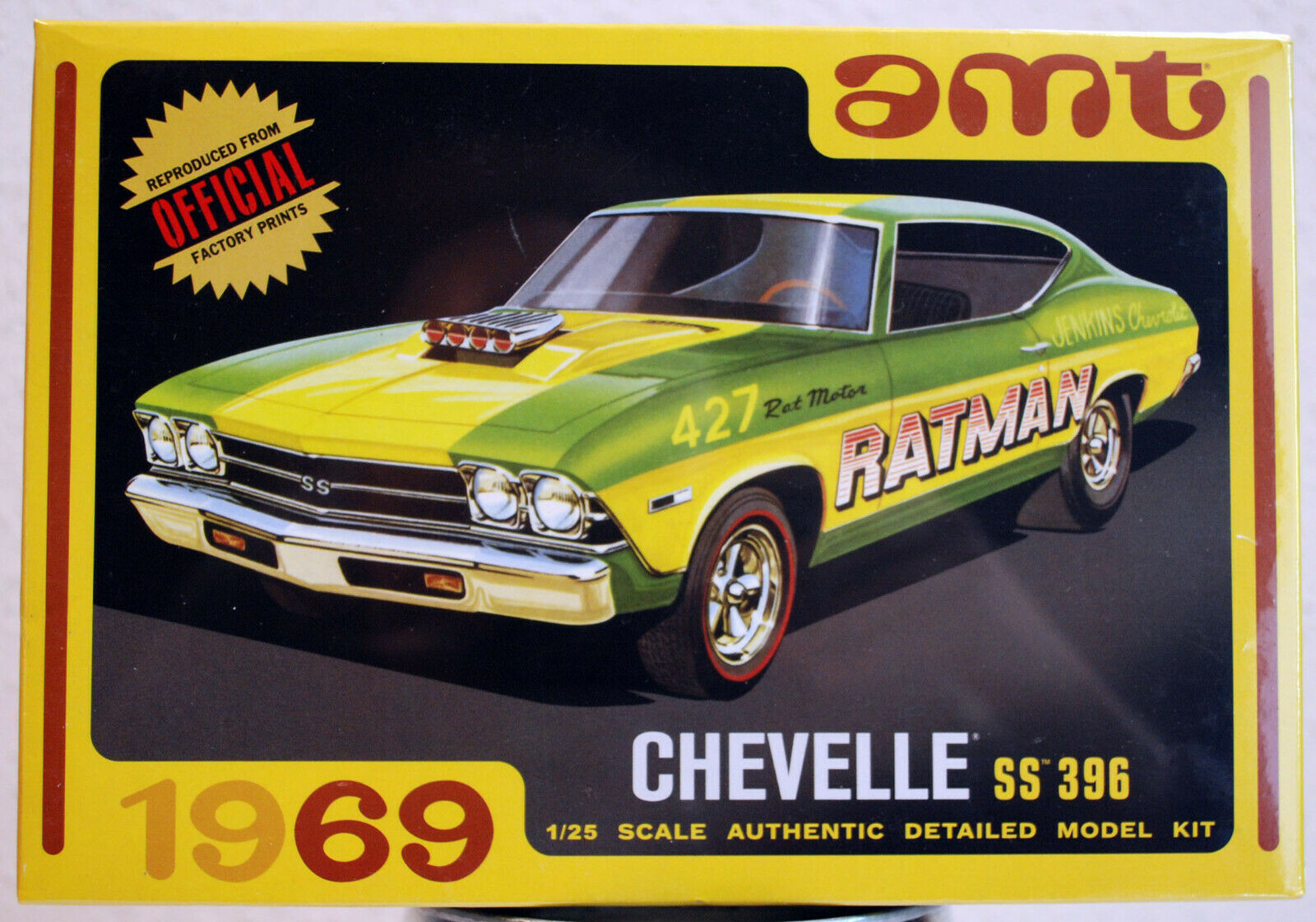 1969 Chevrolet Chevelle SS 396 2´n1 Kit 1:25 AMT 1138 wieder neu 2019 wieder neu