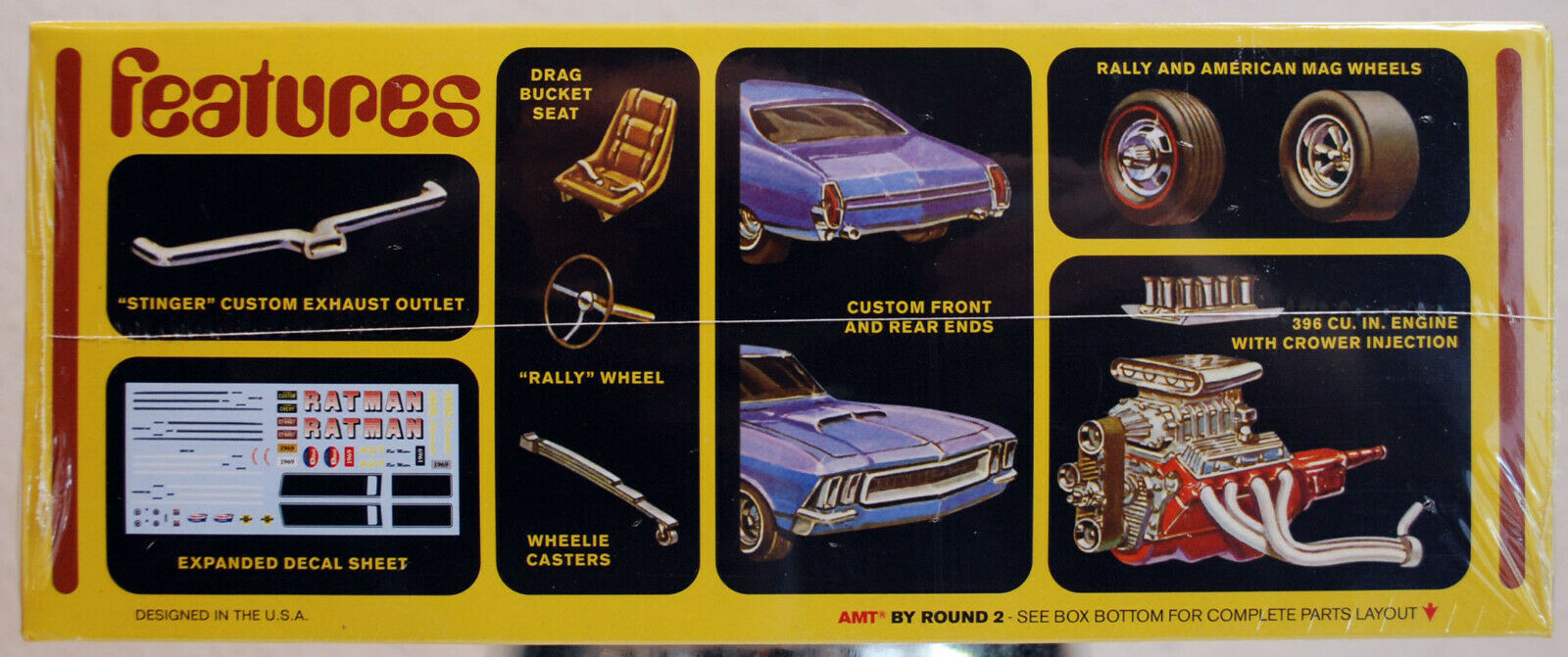 1969 Chevrolet Chevelle SS 396 2´n1 Kit 1:25 AMT 1138 wieder neu 2019 wieder neu