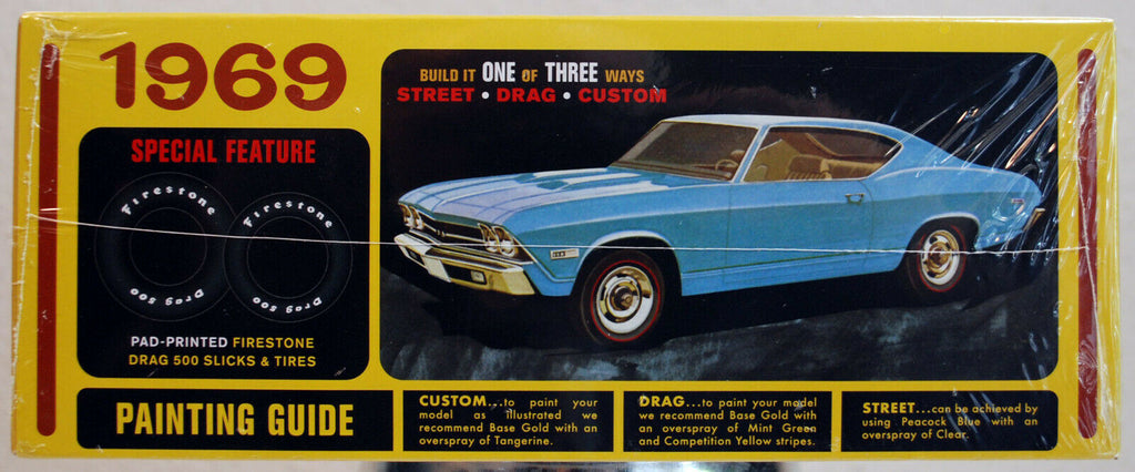 1969 Chevrolet Chevelle SS 396 2´n1 Kit 1:25 AMT 1138 wieder neu 2019 wieder neu