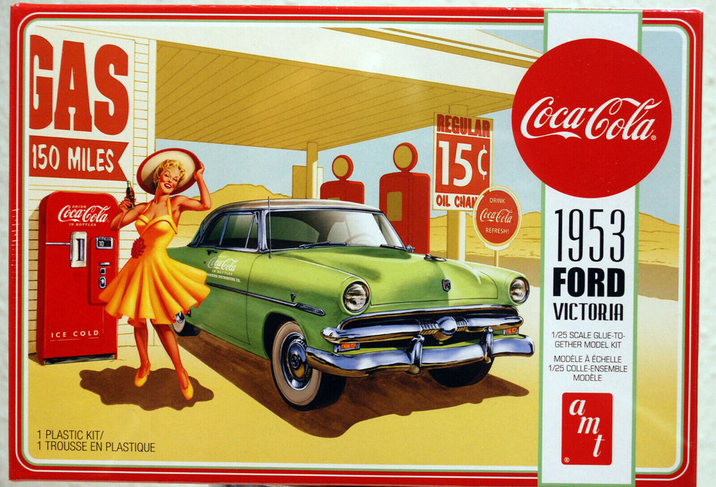 1953 Ford Crestline Victoria Hardtop Coca-Cola 1:25 AMT 1146