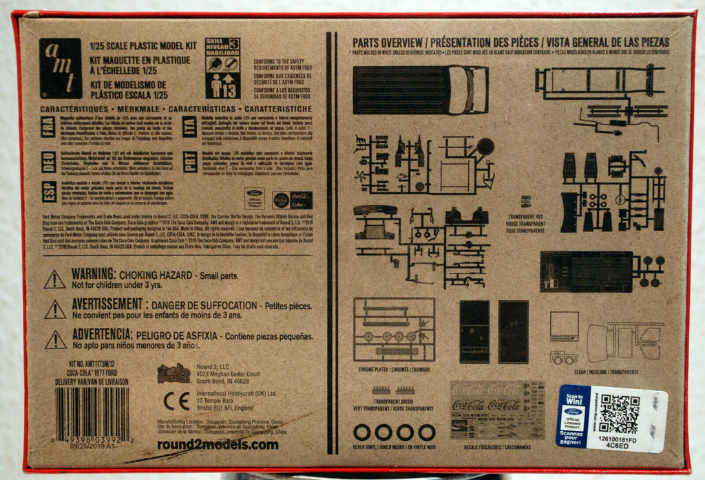 1977 Ford Econoline 150 Coca-Cola 1:25 AMT 1173 wieder neu 2019