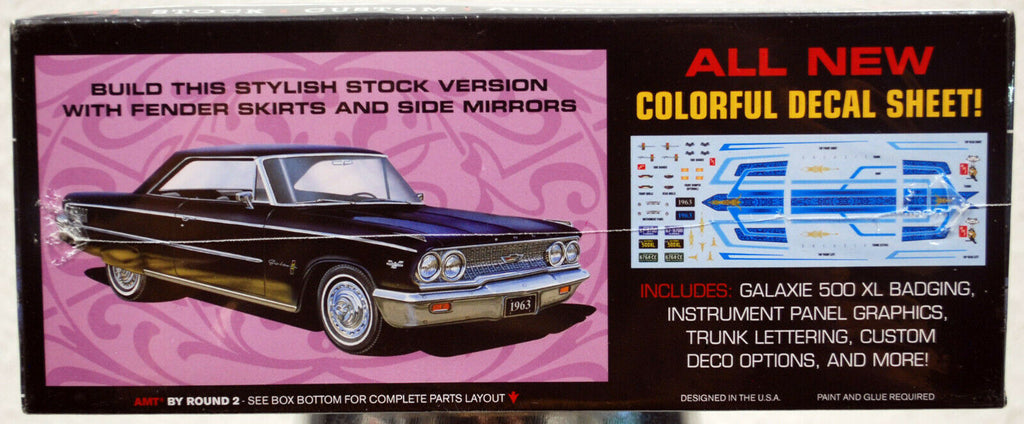 1963 Ford Galaxie 500 XL Hardtop 3´n1 1:25 AMT 1186 wieder neu 2020
