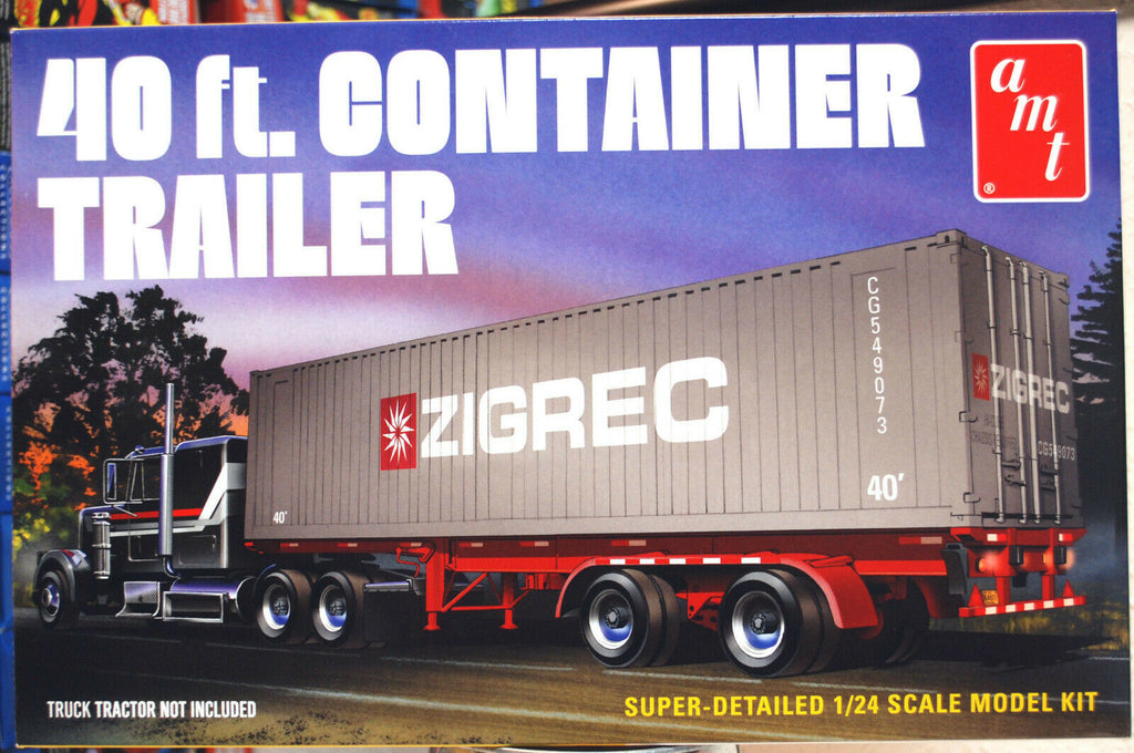 40 ft. Container Trailer 40Fuß Container Auflieger 1:24 AMT 1196 neu 2020