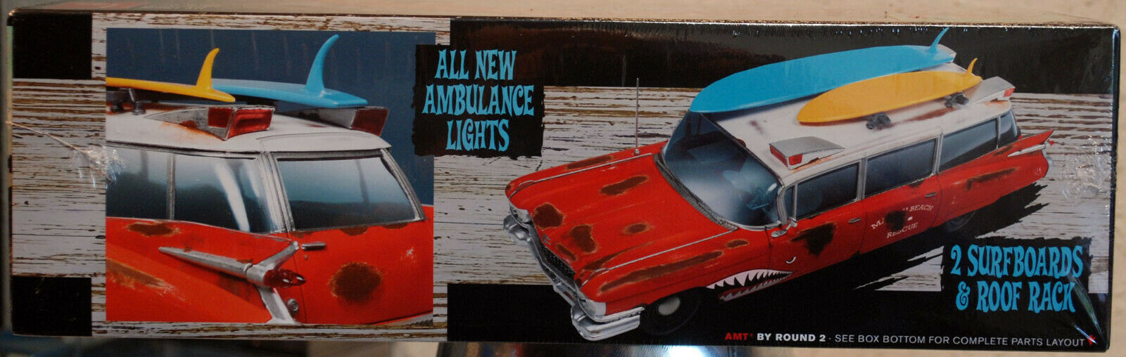 1959 Cadillac Ambulance Surf Shark 1:25 AMT 1242
