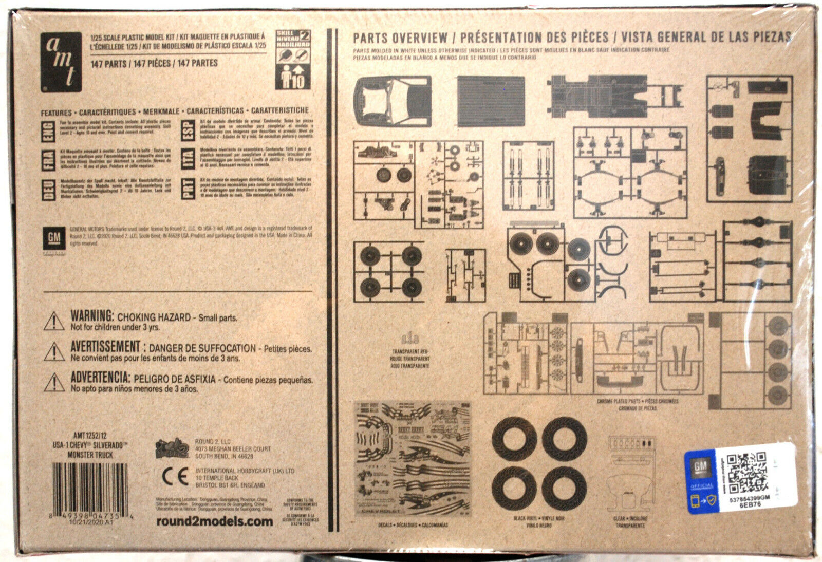 Chevrolet Silverado Monster Truck USA 1 1:25 AMT 1252 wieder neu 2021