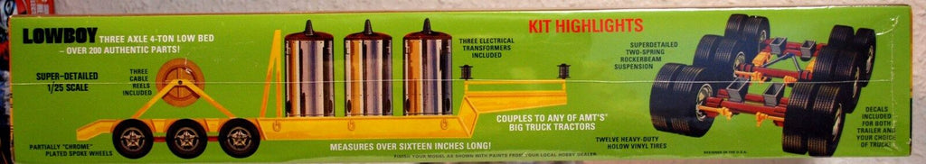 Lowboy Trailer w. Load 1:25 AMT 7591 880