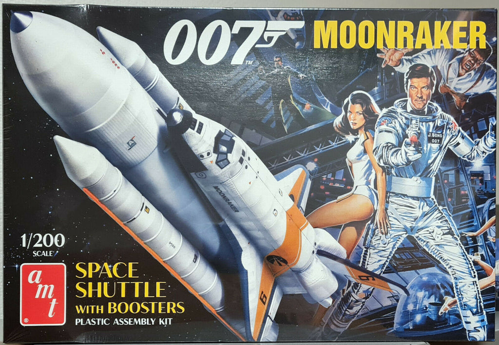 AMT 1208 Space Shuttle w.Booster Rockets James Bond 007 Moonraker 1:200