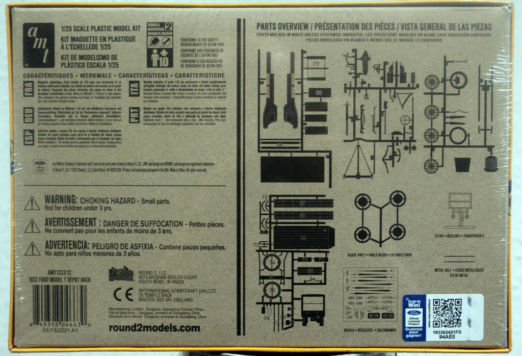 1923 Ford T Depot Hack 1:25 AMT 1237 wieder neu 2021
