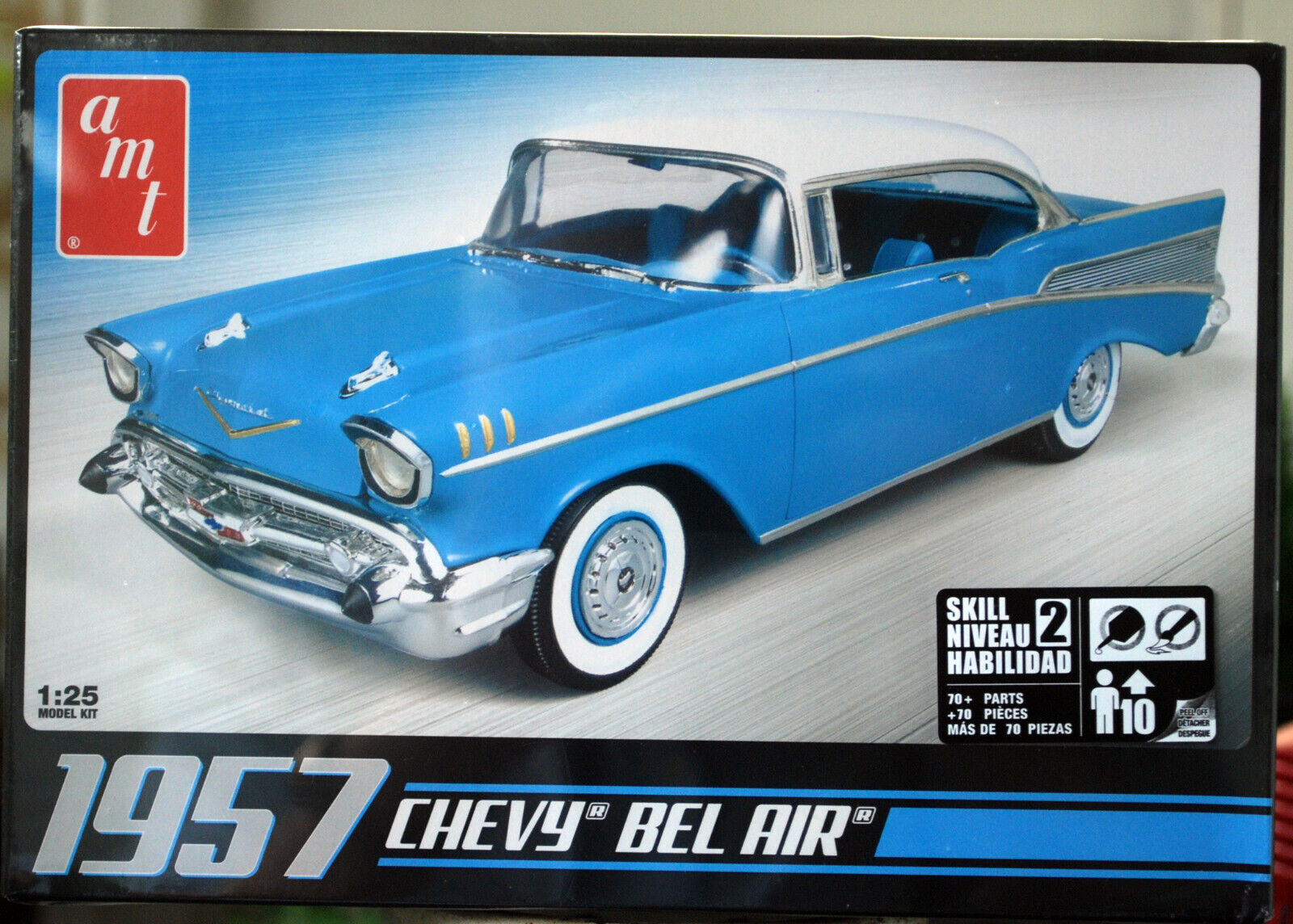 1957 Chevrolet Bel Air Hardtop Coupe 1:25 AMT 638