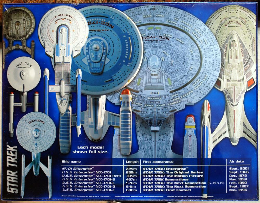 AMT 954 Star Trek USS Enterprise 7 Model Set 1:2500