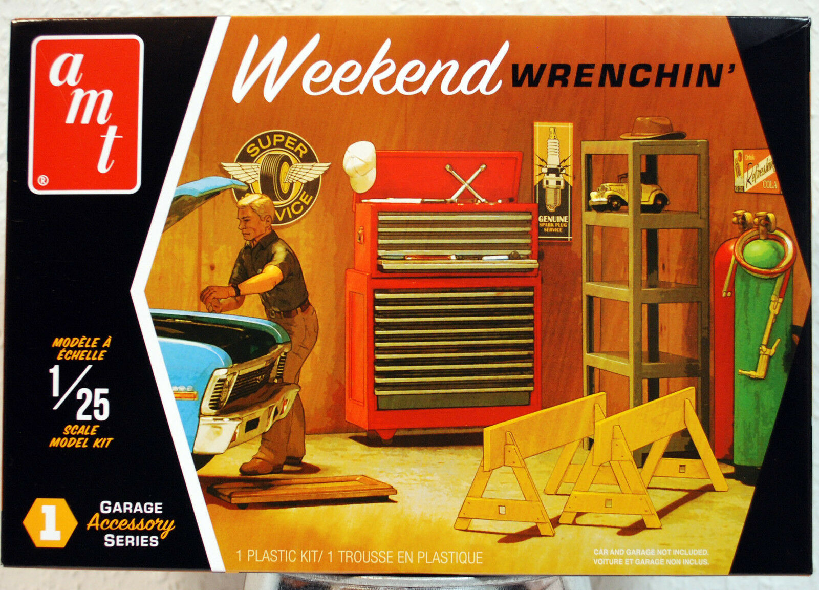 AMTPP 015 Tip Top Shop Weekend Wrenchin Werkstatteinricht & Figur 1:25 neu 2019