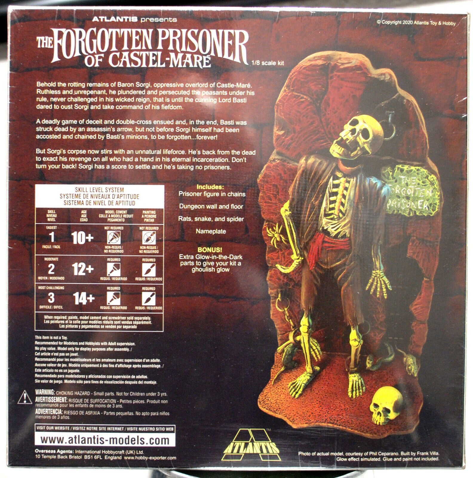 Forgotten Prisoner of Castel-Mare Glow Parts Snap Kit 1:8  Atlantis 453