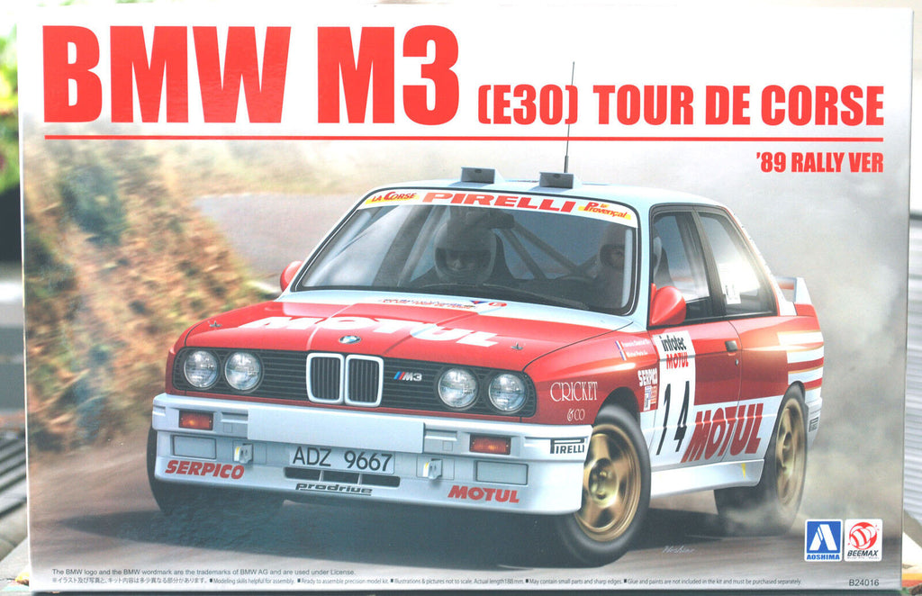 Aoshima Beemax 105061 / 24016 1989 BMW M 3 E 30 Tour de Corse 1:24 #18