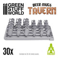 Green Stuff Bierkrüge beer mug 3D printed