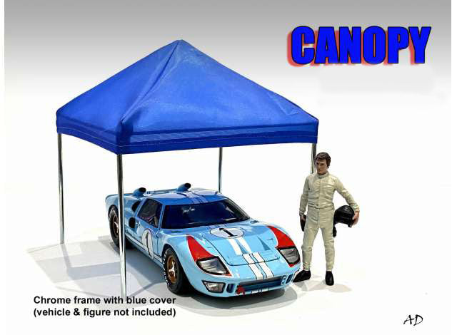 American Diorama 38348/38349 Zelt Canopy Pavillon Überdachung 1:24