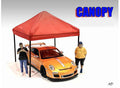 American Diorama 38348/38349 Zelt Canopy Pavillon Überdachung 1:24