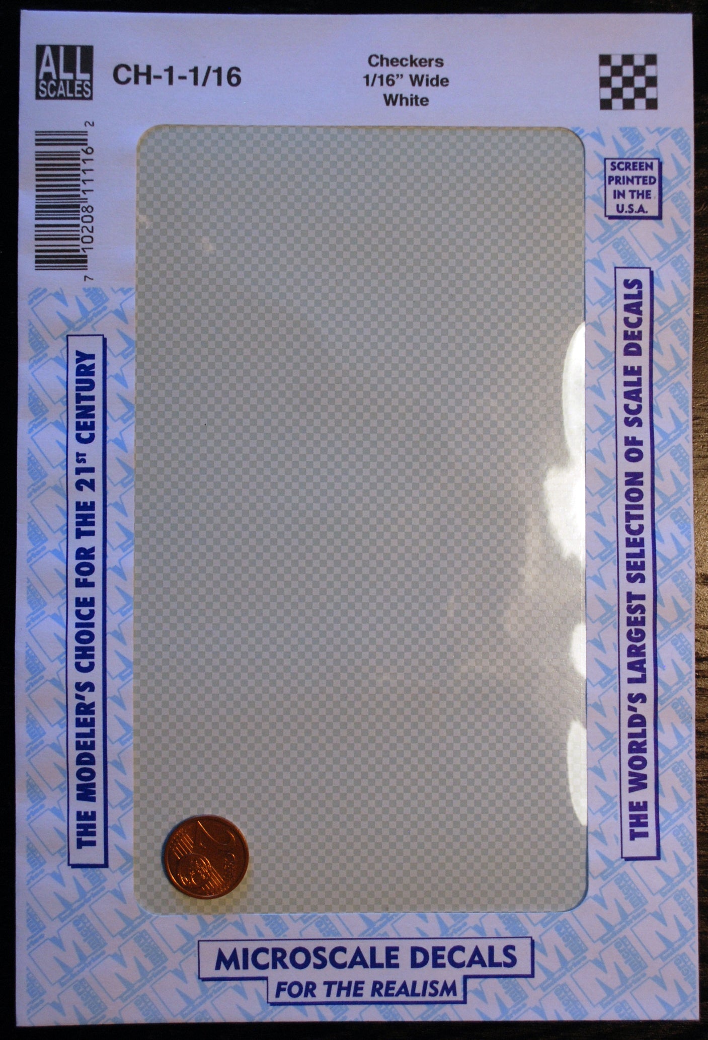 Micro Scale Decals Abziehbild Nassschiebebild versch. Farben+Größen checker Karo