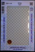 Micro Scale Decals Abziehbild Nassschiebebild versch. Farben+Größen checker Karo