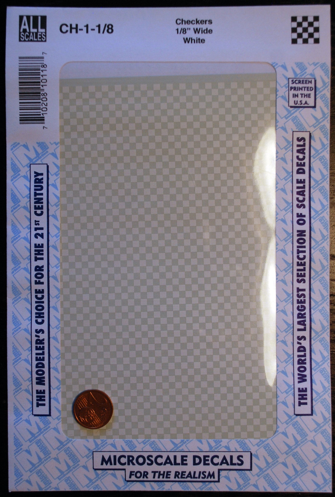 Micro Scale Decals Abziehbild Nassschiebebild versch. Farben+Größen checker Karo