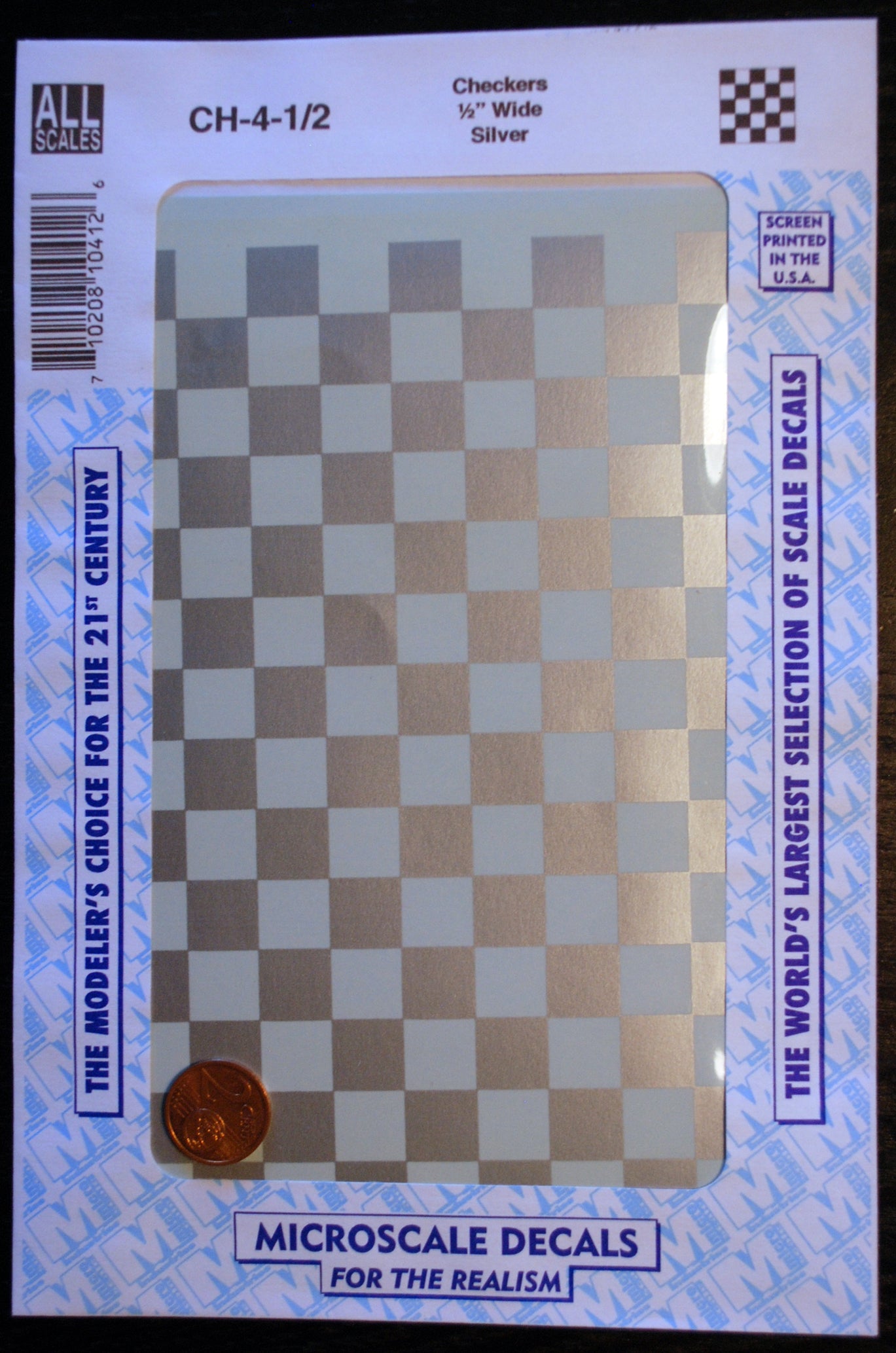 Micro Scale Decals Abziehbild Nassschiebebild versch. Farben+Größen checker Karo
