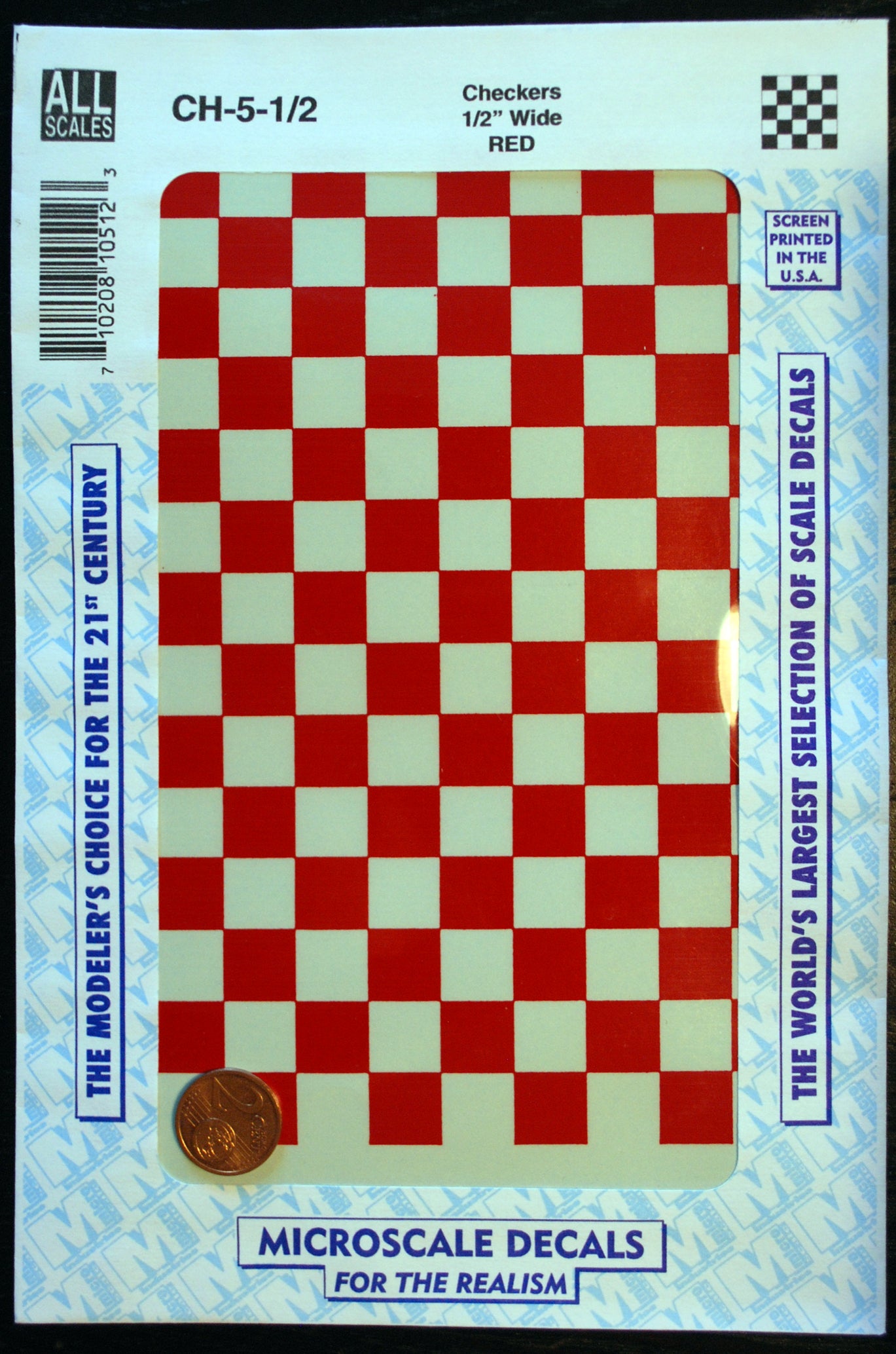 Micro Scale Decals Abziehbild Nassschiebebild versch. Farben+Größen checker Karo