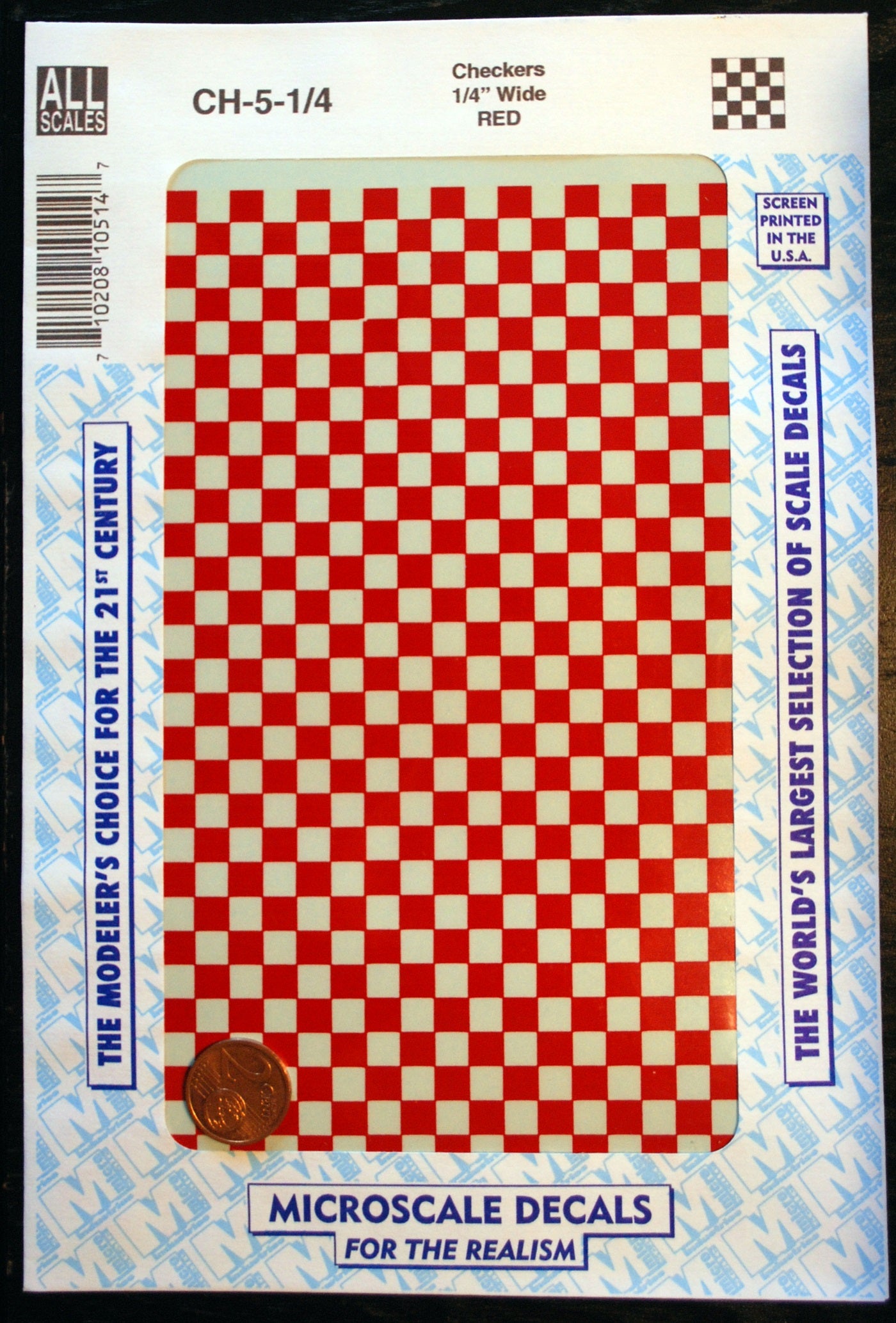 Micro Scale Decals Abziehbild Nassschiebebild versch. Farben+Größen checker Karo