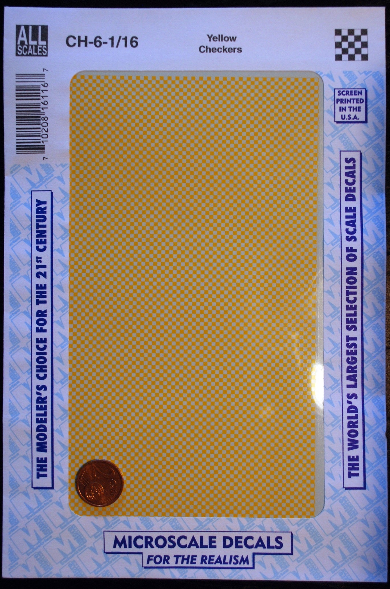 Micro Scale Decals Abziehbild Nassschiebebild versch. Farben+Größen checker Karo