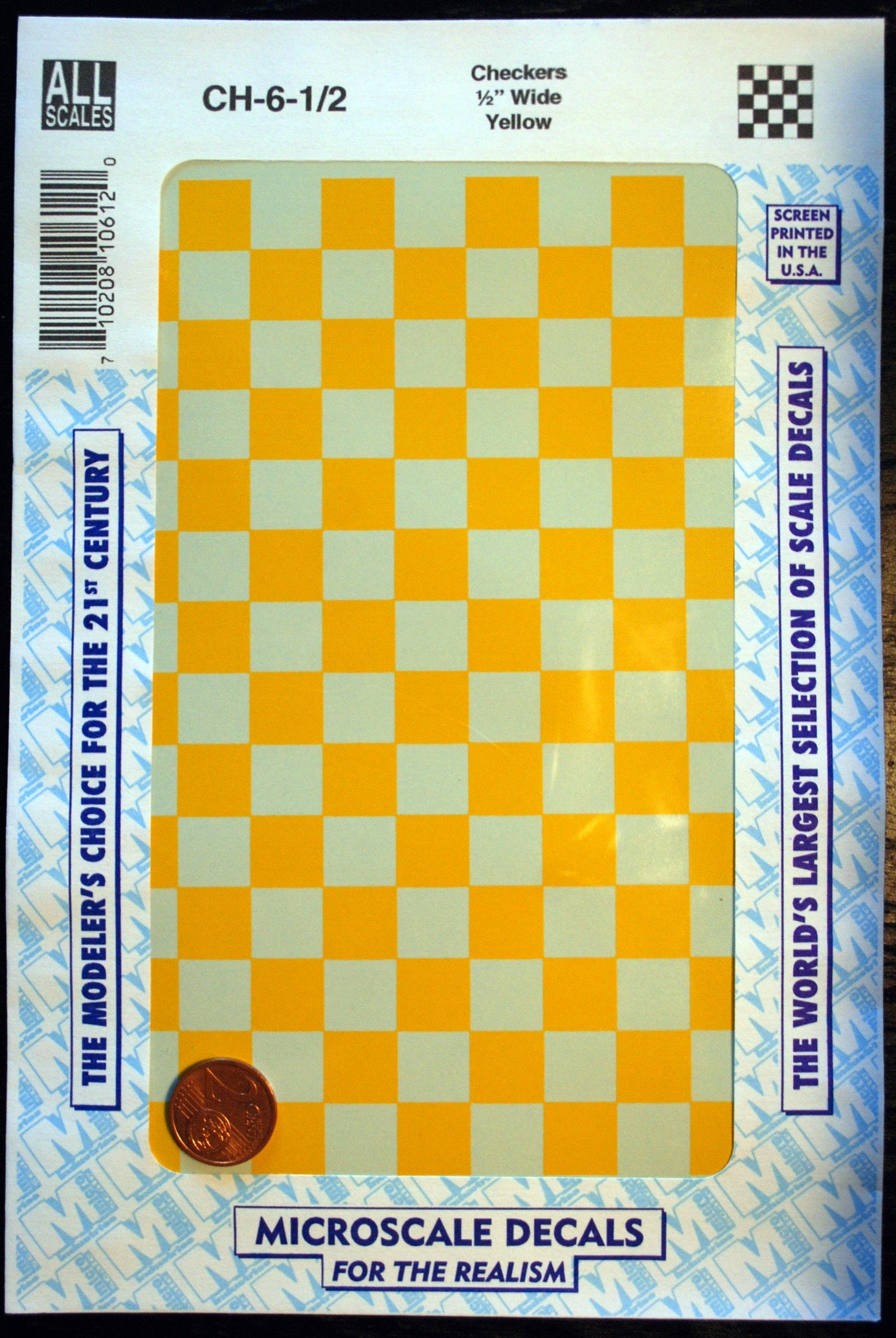 Micro Scale Decals Abziehbild Nassschiebebild versch. Farben+Größen checker Karo