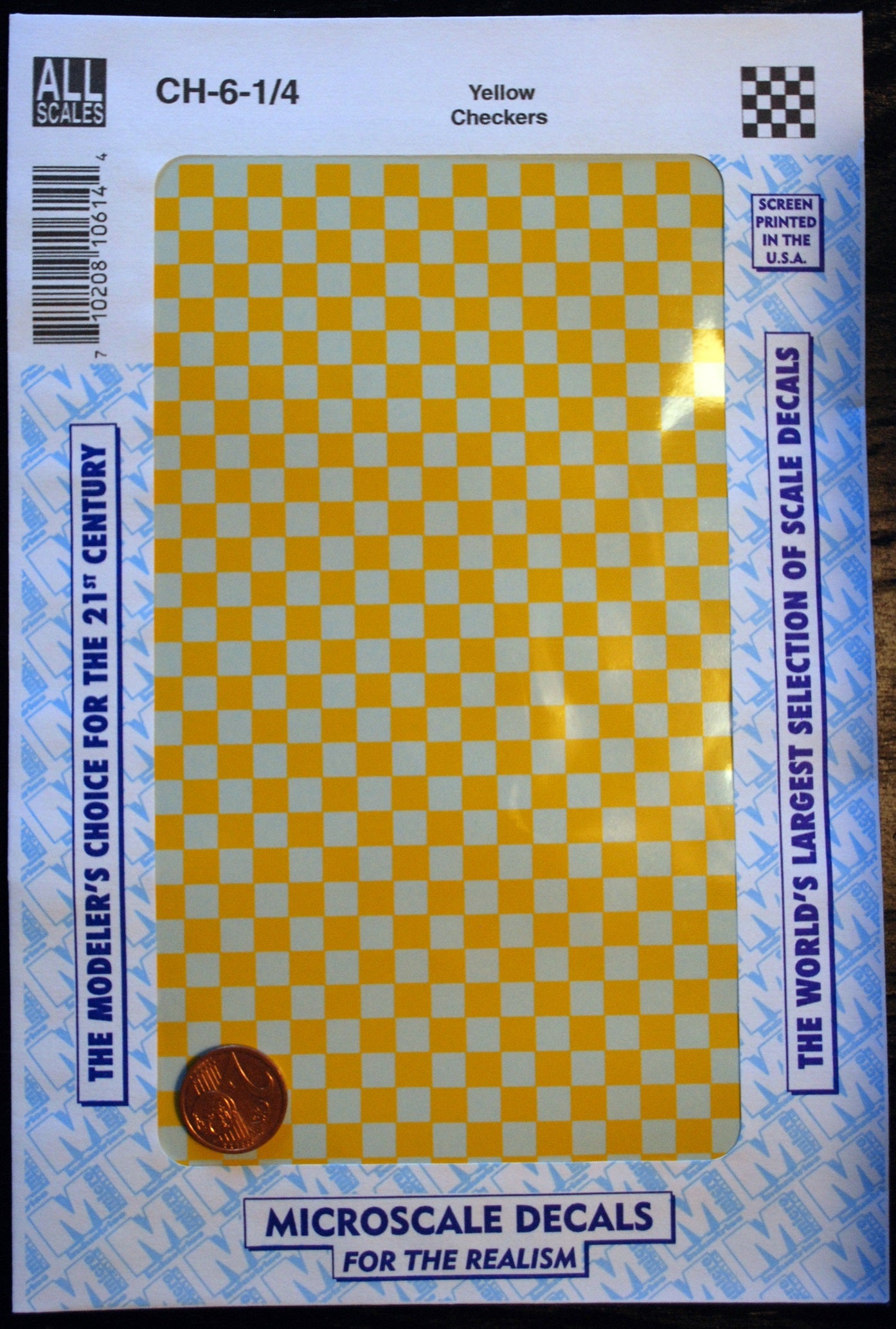 Micro Scale Decals Abziehbild Nassschiebebild versch. Farben+Größen checker Karo