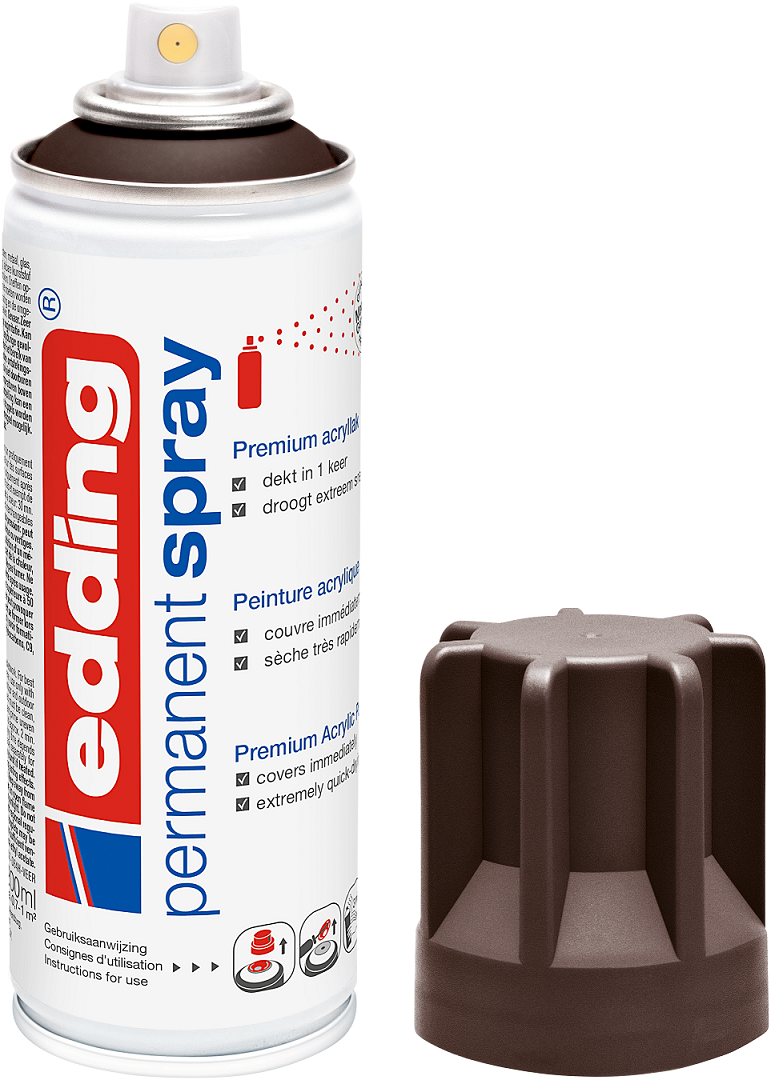 EDDING 5200 Edding Spray Acryllack Permanentspray Farbauswahl Sprühköpfe